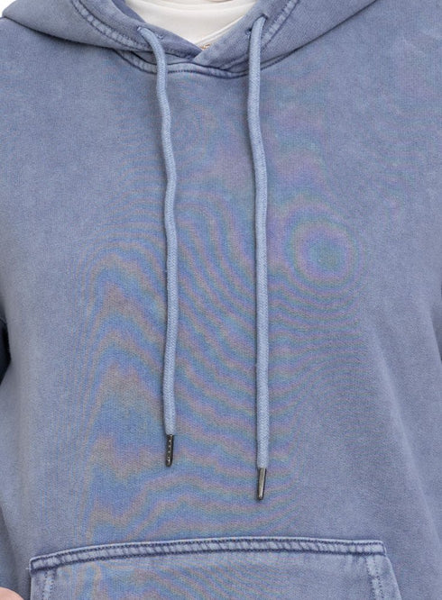Baby Blue Washed Hoodie Vent - Khotwh